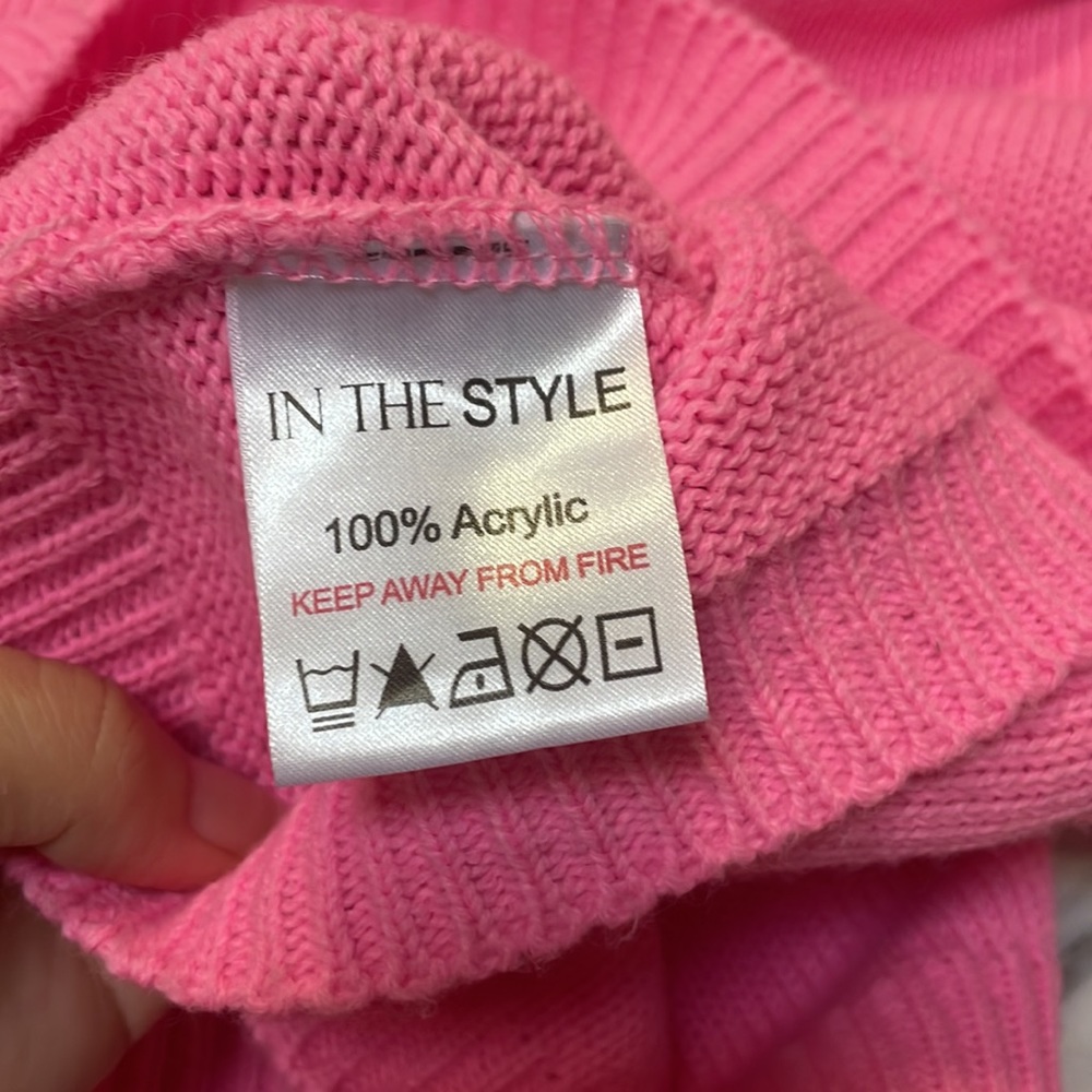 💖Pink Set In The Style Co-Ord Knit Top & Short💖 - Picture 11 of 12